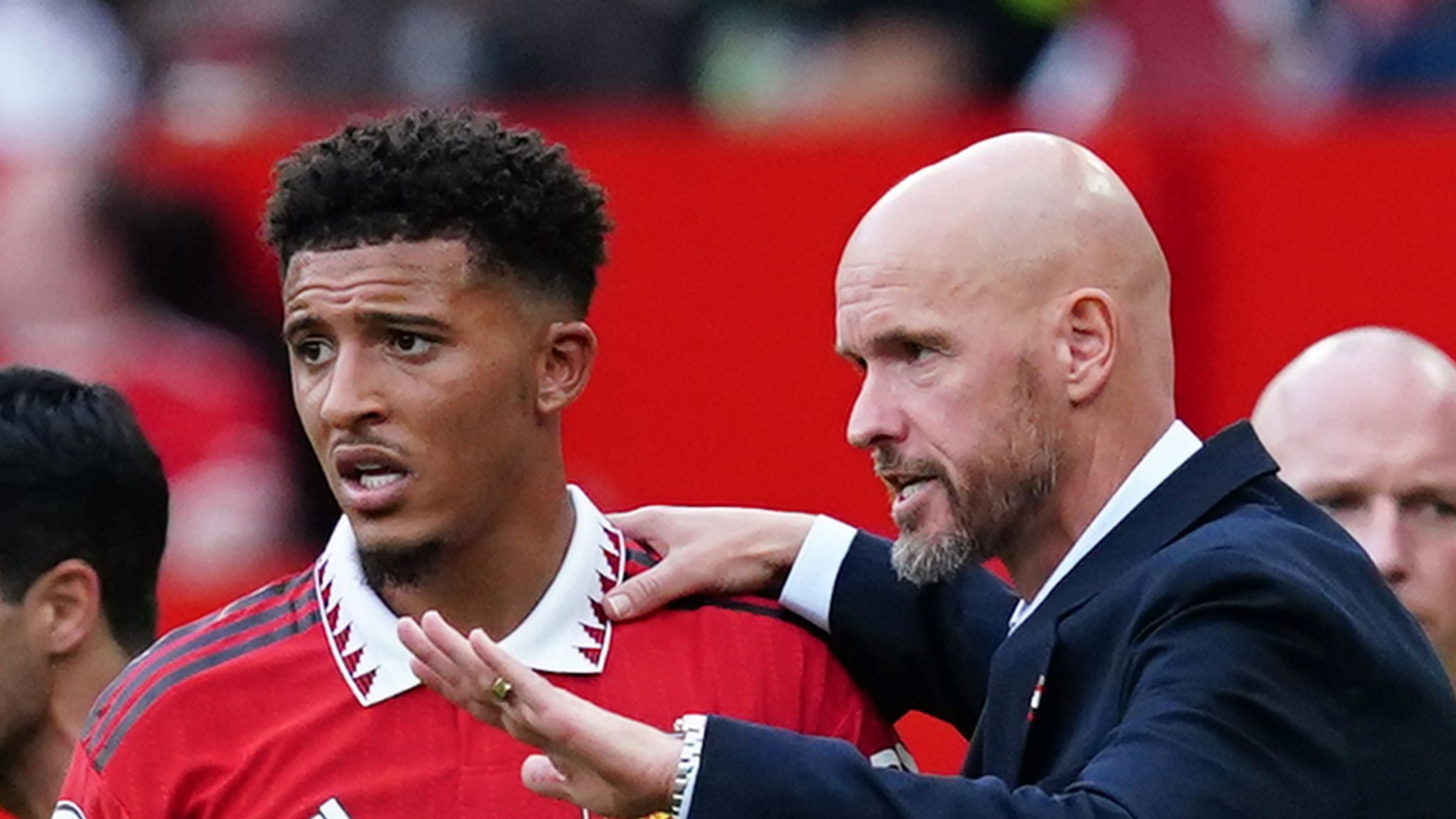 Man United : Les tensions montent entre Jadon Sancho et Éric Ten Hag