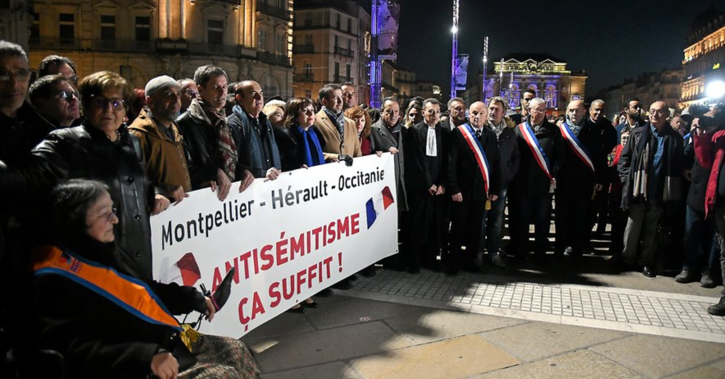 La marche contre l'antisémitisme en France