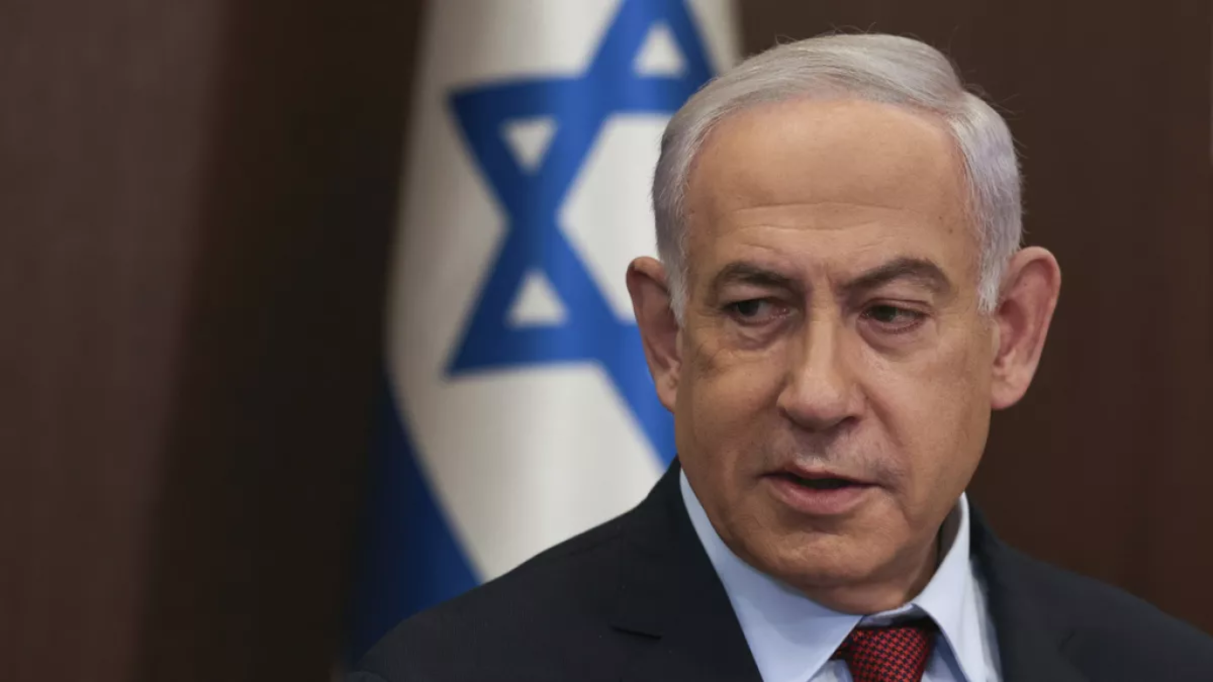 Familles d'otages devant la résidence de Netanyahu