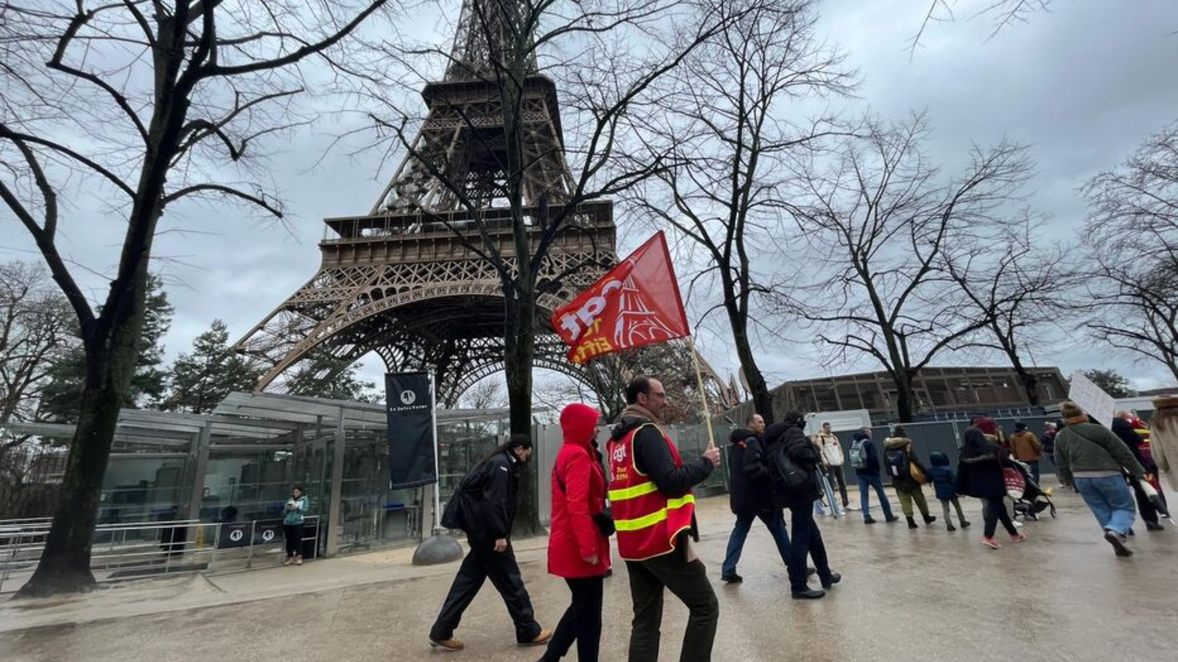 Grève à la tour Eiffel