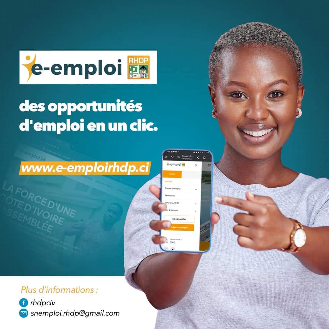 E-emploi affiche RHDP