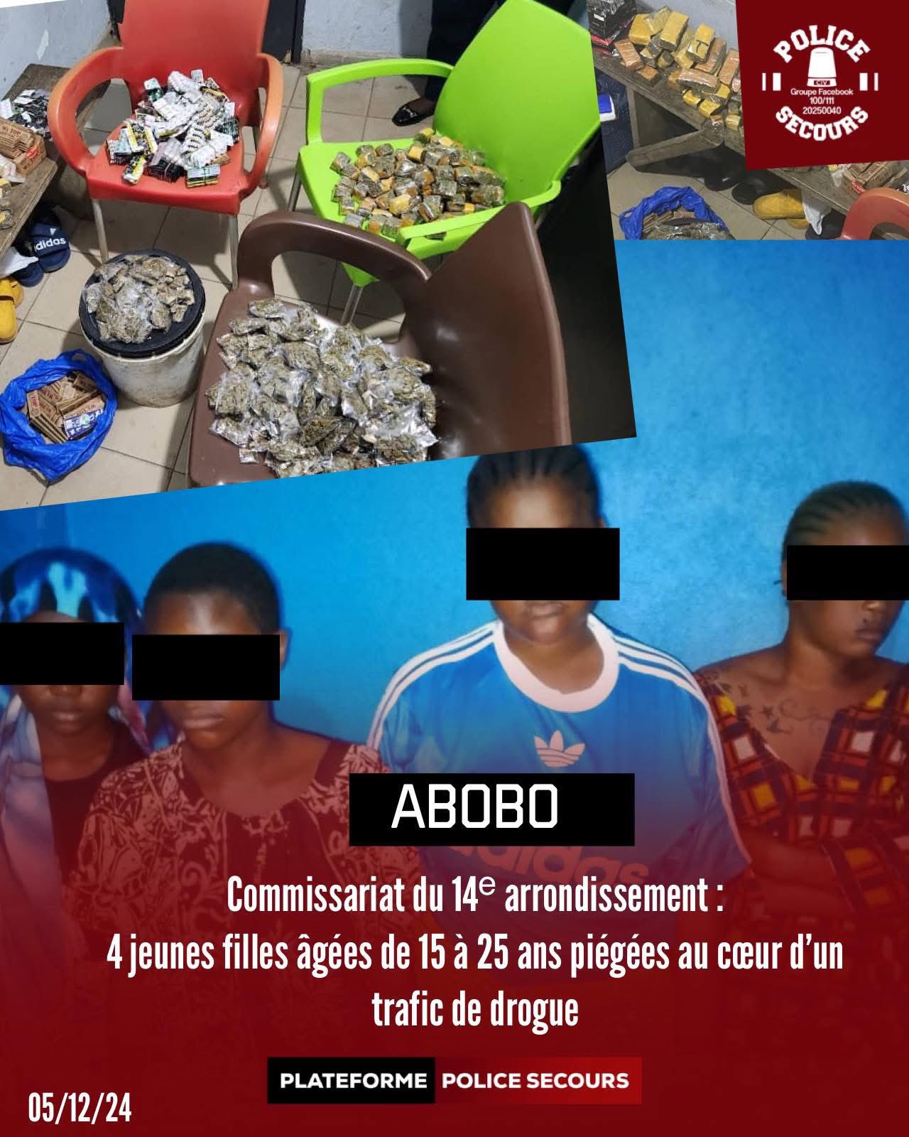 Abobo des jeunes filles interpelé pour traffic de drogues