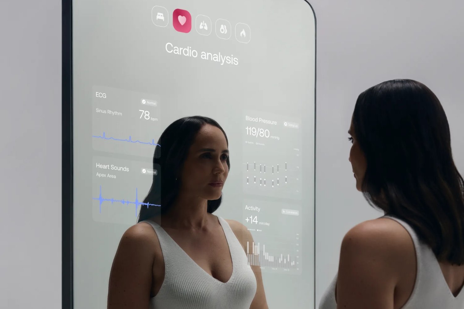 Withing Omnia le mirroir boosté à l'intelligence artificiel